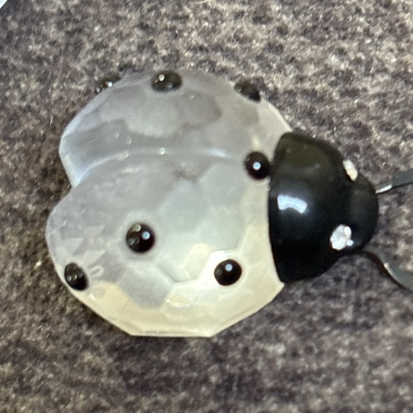 RETIRED Swarovski Crystal BLK/WHT Ladybird Figurine W/ Original Packaging! - Picture 3 of 10